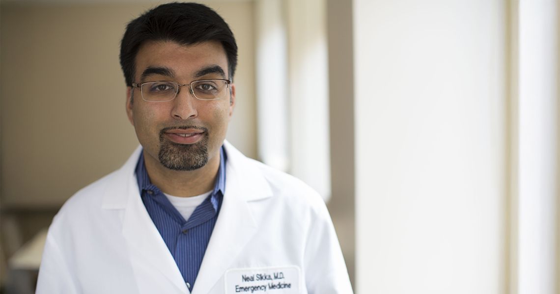 Neal Sikka in clinic